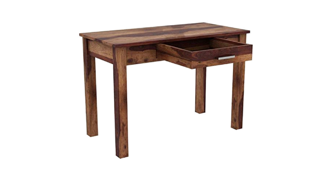 hevea Study Table. (Teak Finish) by Urban Ladder - Front View Design 1 - 919339