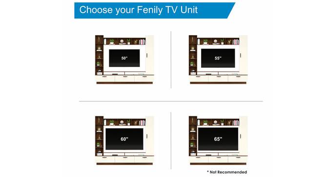 Fenily Engineering Wood TV Entertainment Unit (60 Inch Size, Brown Maple and Beige Finish) by Urban Ladder - - 919362