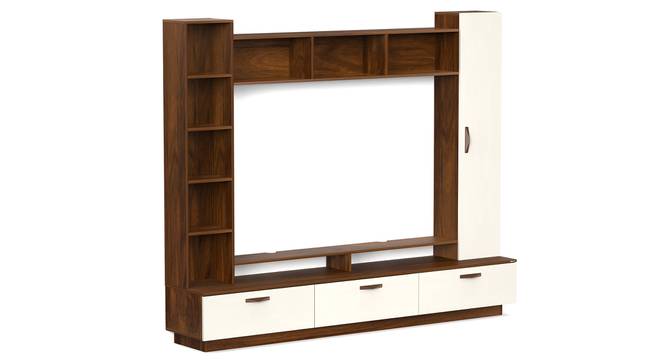 Fenily Engineering Wood TV Entertainment Unit (60 Inch Size, Brown Maple and Beige Finish) by Urban Ladder - - 919371