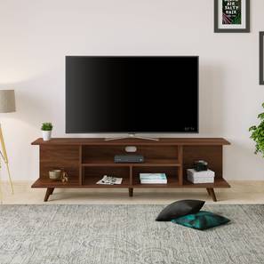 Anatdol Engineered Wood TV Unit in Brown Maple Finish-image-4