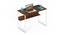 Corbyn Solo Engineered Wood Study Table (Brown Maple and White Finish) by Urban Ladder - - 