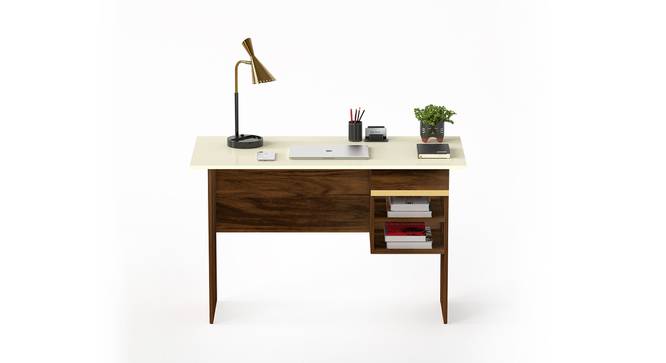 Amalet Engineered Wood Study Table (Brown Maple and Beige Finish) by Urban Ladder - - 