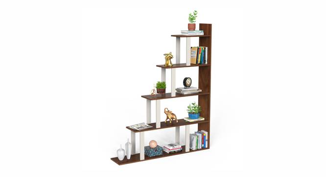 Wolabey Engineered Wood Ladder (Brown Maple and White Finish) by Urban Ladder - - 
