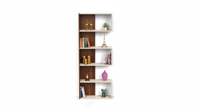 Novebuk Engineered Wood Bookshelf (Brown Maple and Beige Finish) by Urban Ladder - - 