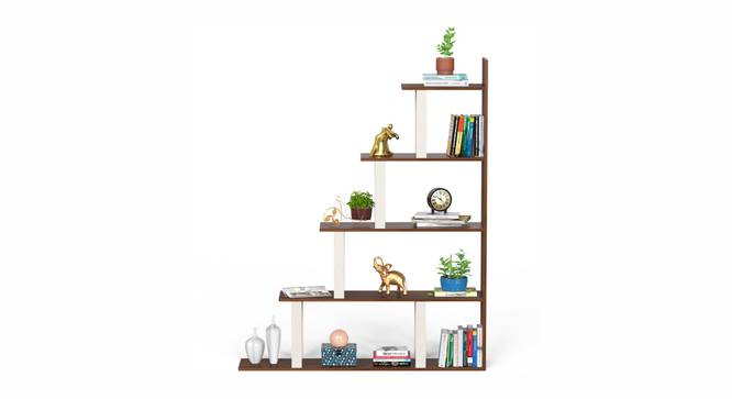 Wolabey Engineered Wood Ladder (Brown Maple and White Finish) by Urban Ladder - - 