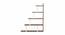 Wolabey Engineered Wood Ladder (Brown Maple and White Finish) by Urban Ladder - - 