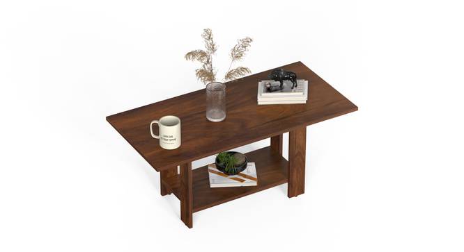 Osnale Engineered Wood Rectangular Shape Coffee Table (Brown Maple Finish) by Urban Ladder - - 