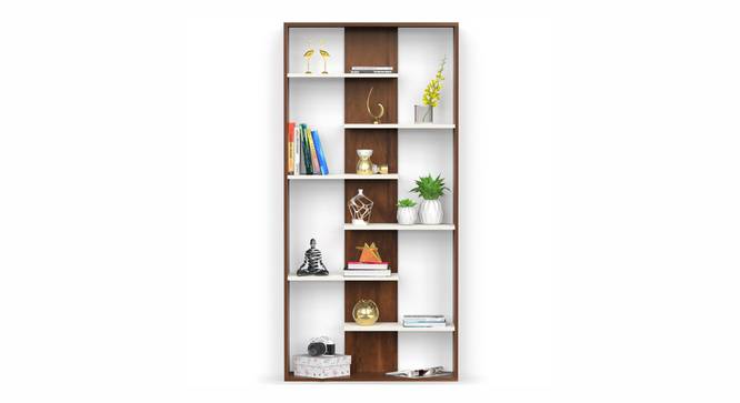 Maxelle Engineered Wood Bookshelf large size (Brown Maple and White Finish) by Urban Ladder - - 