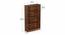 Alex Engineered Wood Bookshelf with 4 Shelves (Brown Maple Finish) by Urban Ladder - - 