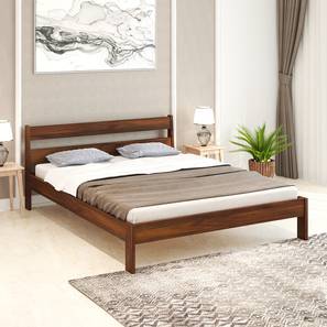 Roverb Engineered Wood King Size Bed without Storage in Brown Maple Finish-image-23
