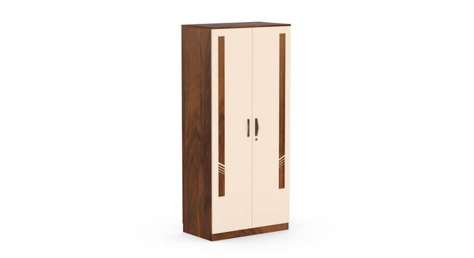 Andrie Engineered Wood Wardrobe two door (Two Door, Without Mirror, Brown Maple and Beige Finish) by Urban Ladder - - 919708