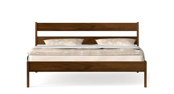 Roverb Engineered Wood King Size Bed Without Storage (King Bed Size, Brown Maple Finish) by Urban Ladder - - 