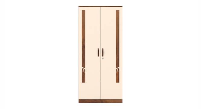 Andrie Engineered Wood Wardrobe two door (Two Door, Without Mirror, Brown Maple and Beige Finish) by Urban Ladder - - 919728