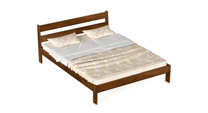 Roverb Engineered Wood King Size Bed Without Storage (King Bed Size, Brown Maple Finish) by Urban Ladder - - 