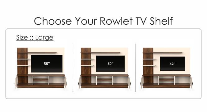 Rowlet Large Engineering Wood Floor Standing (55 Inch Size, Brown Maple and Beige Finish) by Urban Ladder - - 