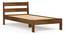 Roverb Engineered Wood King Size Bed Without Storage (Single Bed Size, Brown Maple Finish) by Urban Ladder - - 