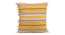 Acrylic Striped Cushion Cover with Lace Set of 2 (24 X 24 Inches) (Yellow) by Urban Ladder - - 