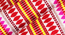 Acrylic Striped Cushion Cover with Lace Set of 2 (12 X 18 Inches) (Red) by Urban Ladder - - 