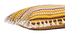Acrylic Striped Cushion Cover with Lace Set of 2 (16 X 16 Inches) (Yellow) by Urban Ladder - - 