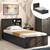 Amy storage bed with head board storage single dark wenge lp