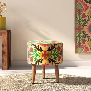 Bloom side table finish   teak   fabric  antonette fabric kh 002 lp