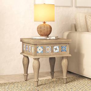 Side Table Sw Design Azul Solid Wood Side Table in Brushed Bali Oak