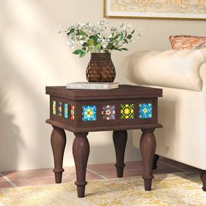 Side Table Sw Design Azul Solid Wood Side Table in Brushed Walnut