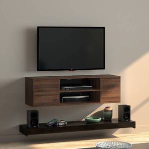 Tv Units In Bangalore Design Astrid Engineered Wood Wall Mounted TV Unit in Finish