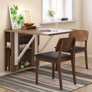 All 2 & 3 Seater Dining Table Sets Design Berkley Wallmounted Breakfast/Dining Table (Classic Walnut Finish)