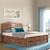 Ballito storage bed   queen  finish  teak lp