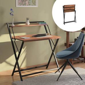 Study Home Office Tables In Navi Mumbai Design Bruno Solid Wood Study Table in Teak Finish