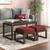 Avril bench finish   mango walnut  fabric  rococco red lp