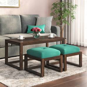 Std Coffee Table With Seating Design Avril Rectangular Solid Wood Coffee Table in Mango Walnut