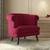 Bardor lounge chair fuschia red velvet lp