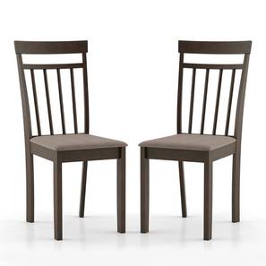 Ava Solid Wood Dining Chair set of 2 in Umber Walnut Finish