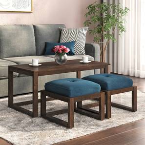 Std Coffee Table With Seating Design Avril Rectangular Solid Wood Coffee Table in Mango Walnut