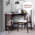 Collins corner study table dark walnut lp