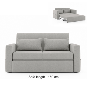 Sofa Bed Design Design Camden Compact 3 Seater Pull Out Sofa cum Bed In Vapour Grey Colour