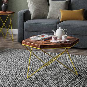 Cafetaria Table Design Dyson Abstract Metal Coffee Table in Teak