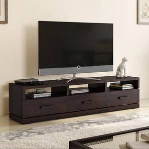 Tv Units Design Carmond Solid Wood Free Standing TV Unit in Mahogany