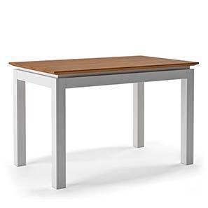Diningtable Core Engineered Wood Slash Rubber Wood Design Diner 4 Seater Dining Table in Golden Oak Finish