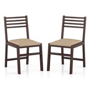 Caprica Solid Wood Dining Chair set of 2 in Mango Walnut Finish