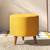 Collie footstool yellow velvet lp