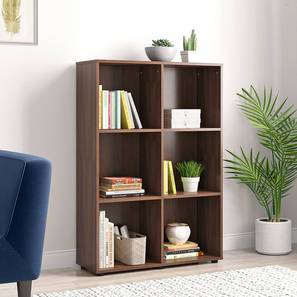 Organizers Without Door 5k 10k Ew Design Darcia Engineered Wood Bookshelf in Rustic Walnut