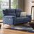 Emila recliner 2 seter color blue lp