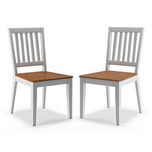 Dining Chairs In New Delhi Design Diner Solid Wood Dining Chair set of 2 in Golden Oak Finish