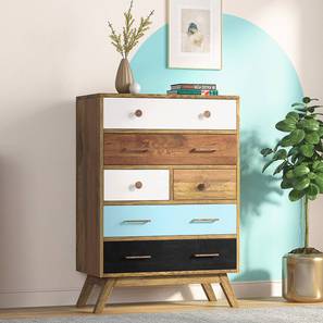 Chest Of Drawers Diff Sw Design Dasteen Solid Wood Chest of 6 Drawers in Semi Gloss Finish