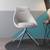 Doris swivel accent chair white replace lp