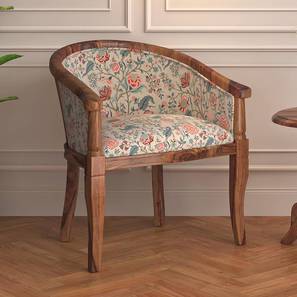 Wing Lounge Chairs Design Florence Accent Chair in Calico Floral Teak