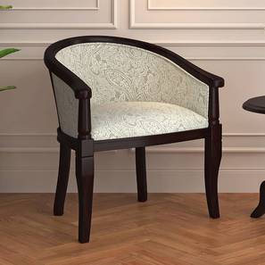 Accent Chairs Design Florence Accent Chair in Monochrome Paisley Mahogany